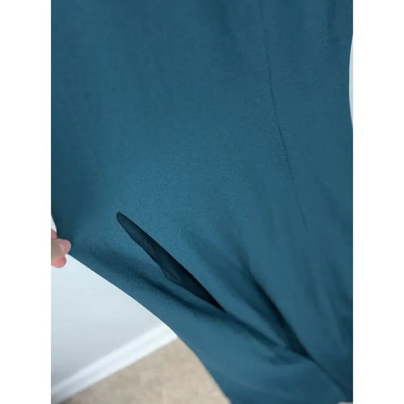 Dress The Population Iris Gown Pine Green Size Medium Maxi Stretch Women’s - Picture 7 of 9